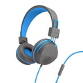 JBuddies Studio On-Ear Kids Wired Type-C Headphones Peach - Graphite/Blue