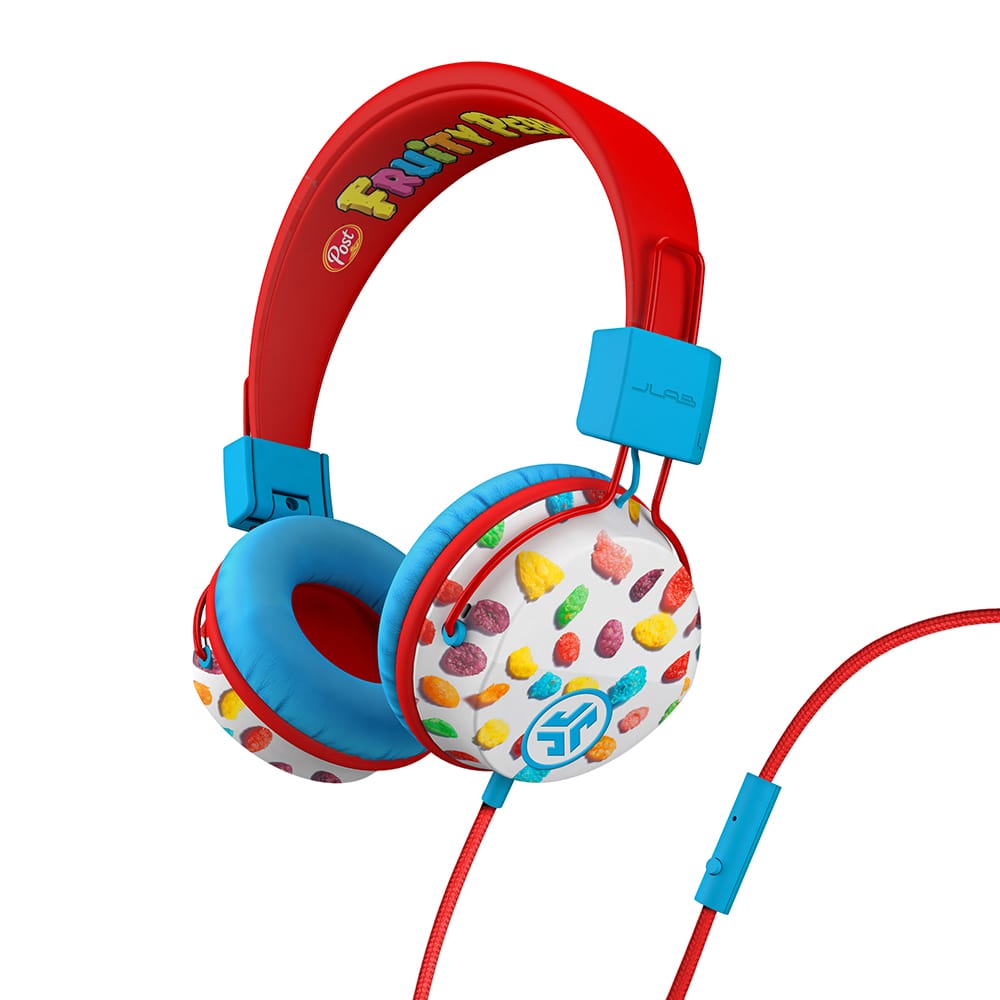 JBuddies Studio On-Ear Kids Wired Headphones Dark Pink - Fruity Pebbles
