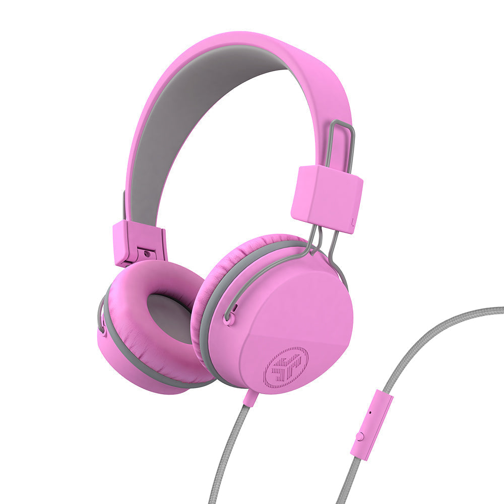 Fruity Pebbles JBuddies Studio On-Ear Kids Headphones - Pink/Gray