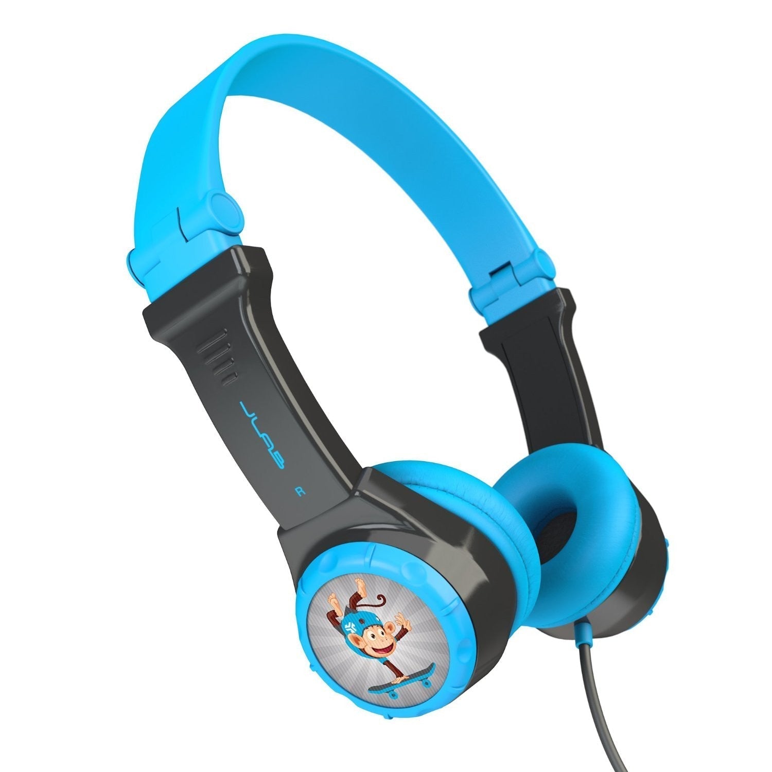 JBuddies Folding Kids Headphones Black/Pink - Blue/Gray