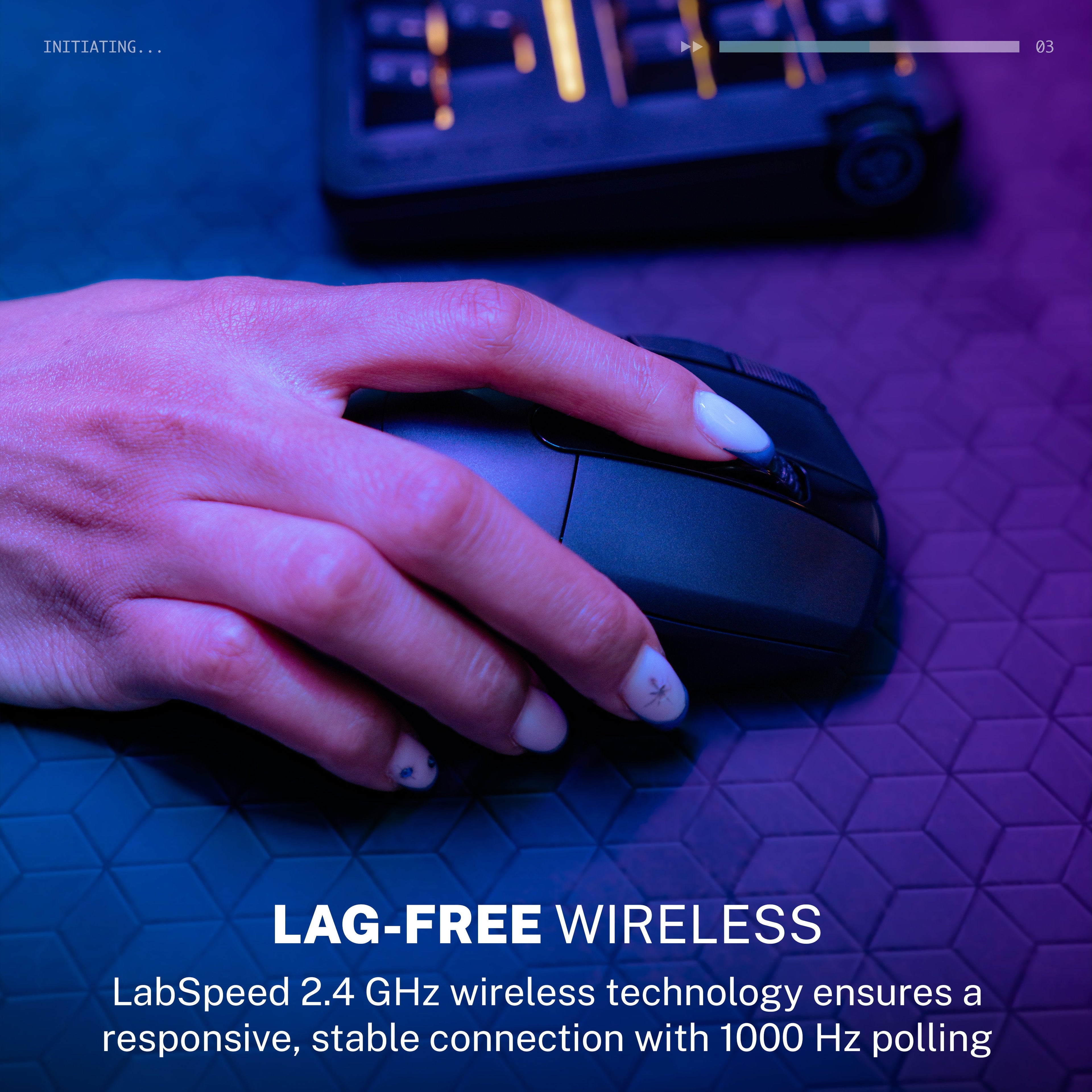Midnight Wireless Gaming Mouse Black